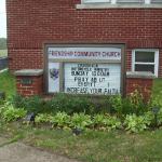 Friendship Community Church Crossover Motorcycle Ministry Sign 2020