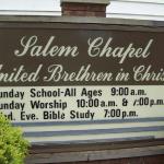 Salem Chapel United Brethren in Christ Sign 2020